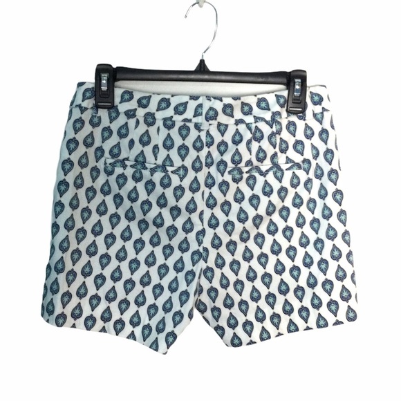 Women's White House Black Market 2 XS XSmall Khakis Chino Shorts Black Blue NWOT - Picture 2 of 7